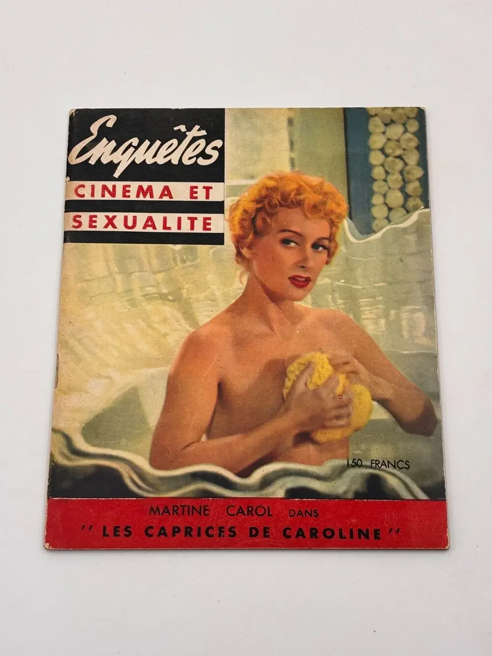 Enquetes Cinema et Sexualite Vintage French Magazine 1950s Martine Carol Pin Up